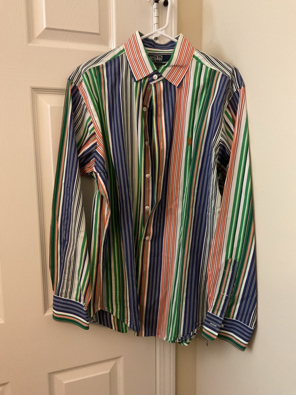 Ralph Lauren Multicolor Vertical Stripe Button-Down Shirt